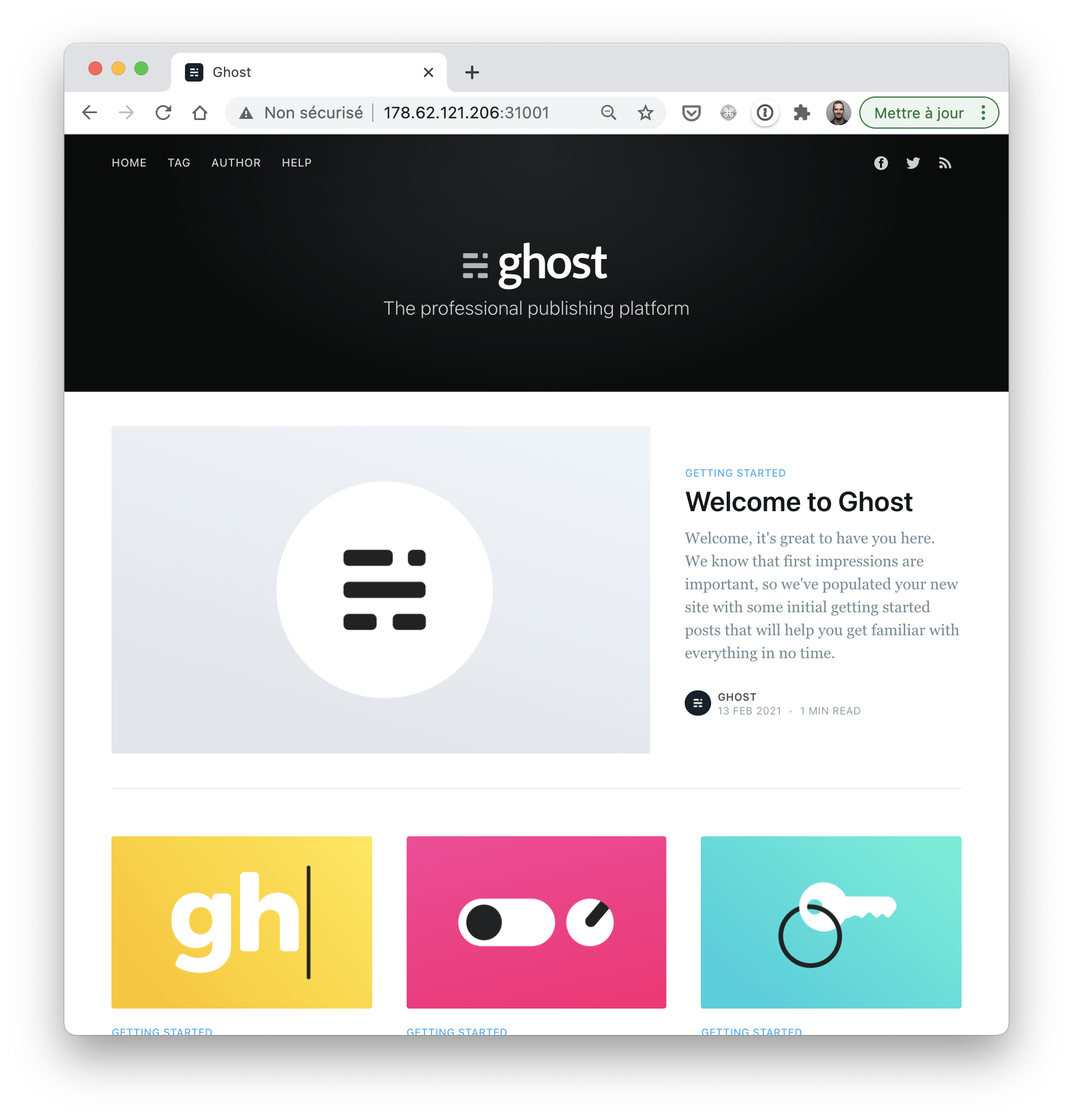 Ghost application interface